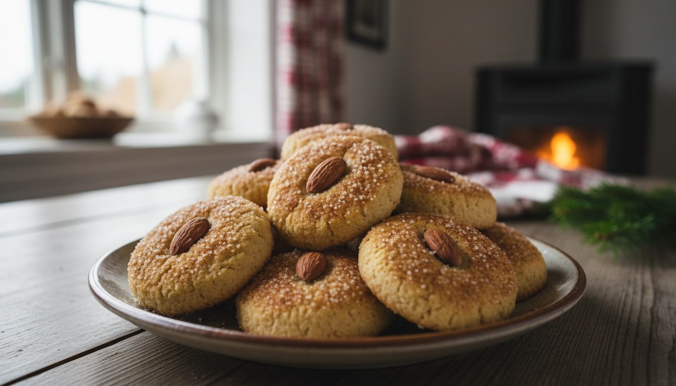 Norske jødekaker med kanelsukker og mandel på godtnoe.no