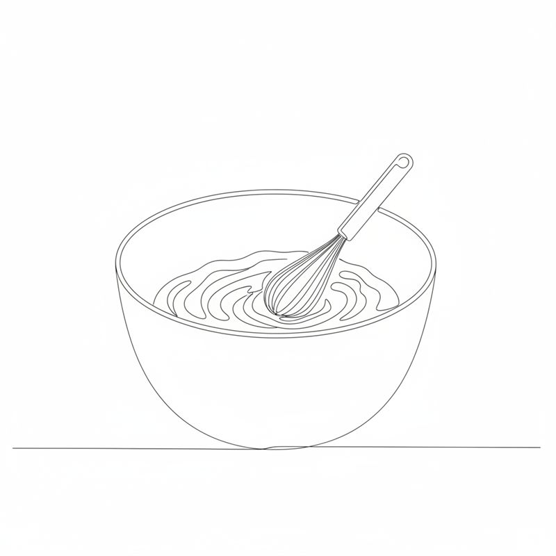 Illustrasjon: skyr, egg og revet ost vispes sammen i en bolle